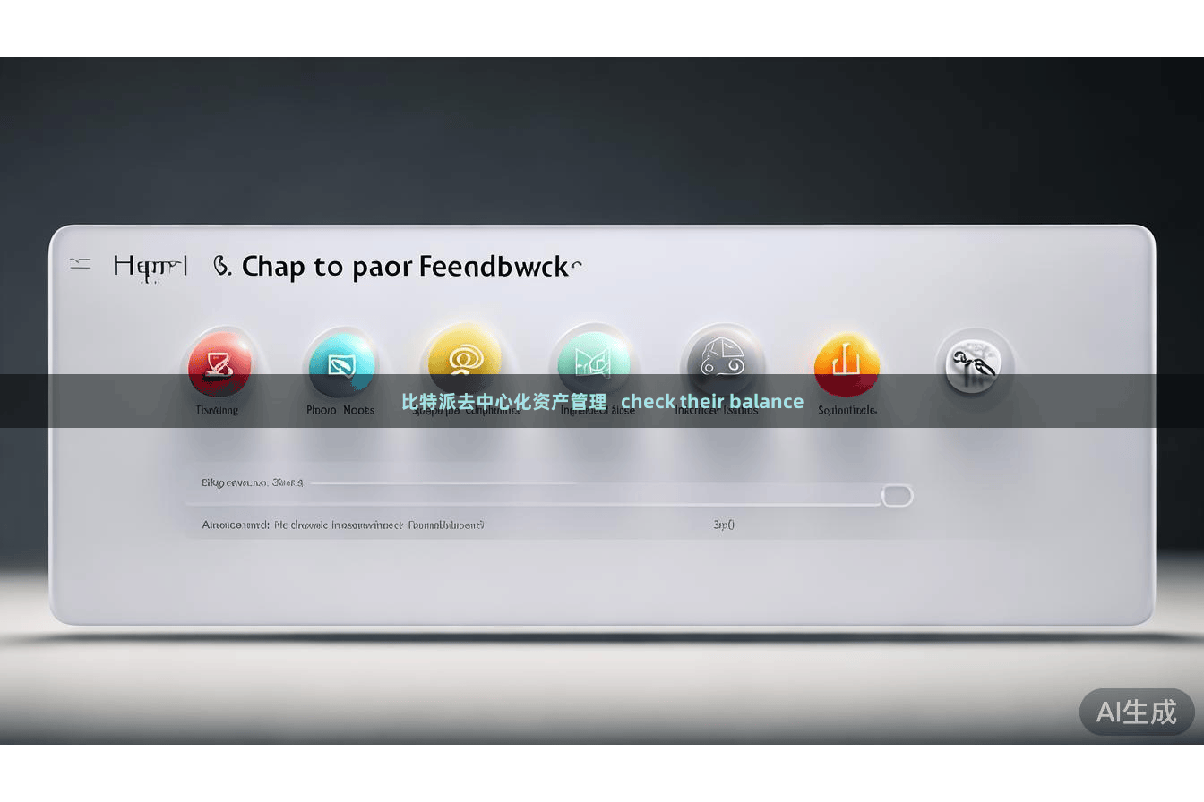 比特派去中心化资产管理 check their balance