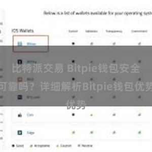   比特派交易 Bitpie钱包安全可靠吗？详细解析Bitpie钱包优势