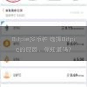   Bitpie多币种 选择Bitpie的原因，你知道吗？