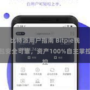   比特派用户指南 Bitpie钱包安全可靠，资产100%自主掌控