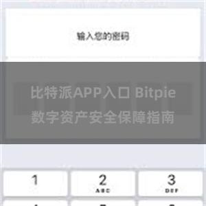   比特派APP入口 Bitpie数字资产安全保障指南