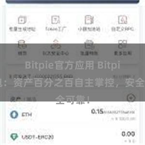 Bitpie官方应用 Bitpie钱包：资产百分之百自主掌控，安全可靠！