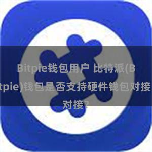 Bitpie钱包用户 比特派(Bitpie)钱包是否支持硬件钱包对接？