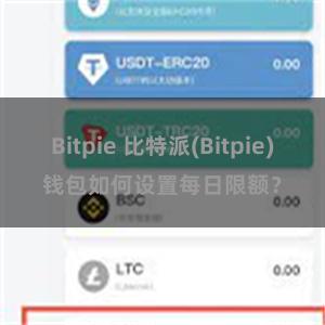 Bitpie 比特派(Bitpie)钱包如何设置每日限额？