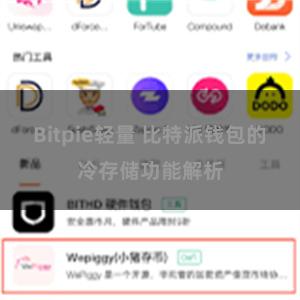 Bitpie轻量 比特派钱包的冷存储功能解析