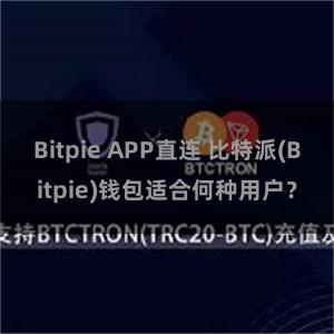 Bitpie APP直连 比特派(Bitpie)钱包适合何种用户？