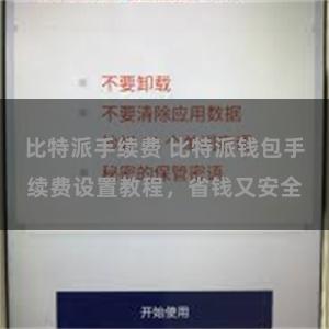 比特派手续费 比特派钱包手续费设置教程，省钱又安全