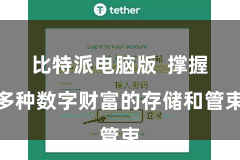 比特派电脑版  撑握多种数字财富的存储和管束